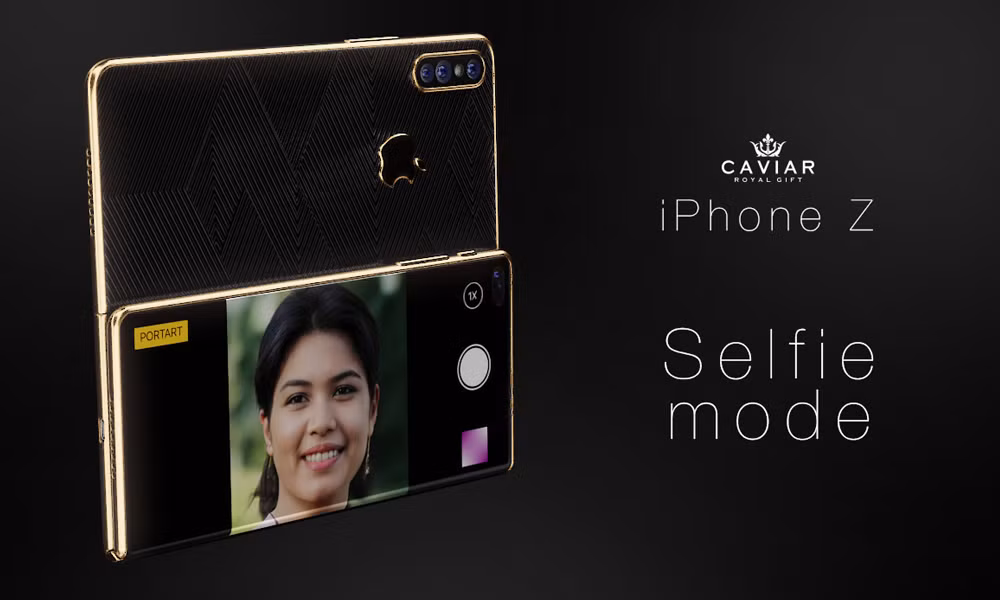 Ở chế độ Selfie, 1/3 màn hình được gập úp vào lưng 2/3 màn hình khác. Nhờ đó, người dùng có thể tận dụng cụm camera sau chất lượng cao để chụp tự sướng.