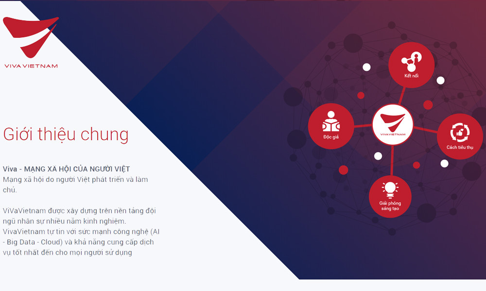 Tuy nhiên không ngại khó, chẳng ngại khổ, tên tuổi mới nhất chuẩn bị ghi tên mình vào danh sách mạng xã hội Việt Nam là VivaVietnam. Đứng sau mạng xã hội mới toanh này là tên tuổi không xa lạ trong giới truyền thông nước nhà, tập đoàn VCCorp, với miền hiện VivaVietnam.vn