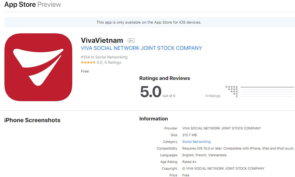 Theo thông tin giới thiệu được VCCorp đưa ra, VivaVietnam là mạng xã hội của người Việt, do người Việt sáng lập và làm chủ. Đội ngũ xây dựng VivaVietnam được xây dựng từ những người có bề dày nhiều năm kinh nghiệm trong nghề.