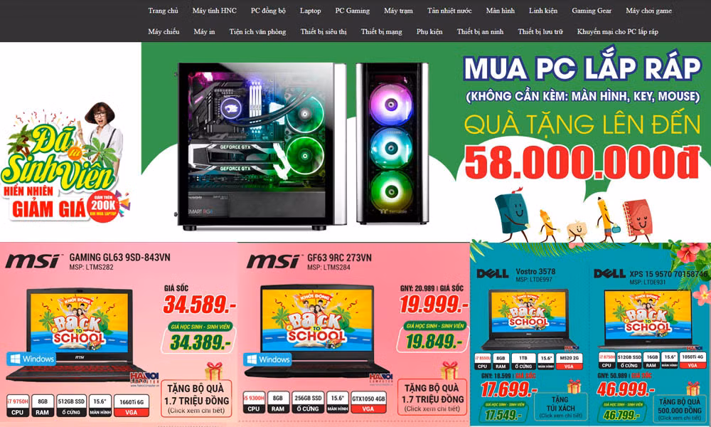 Do trùng với tháng tựu trường, tháng cô hồn cũng chính là dịp nhiều hãng máy tính, laptop tung ra các chương trình ưu đãi dành cho học sinh, sinh viên.