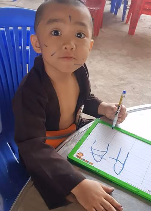 Bé Pháp Tâm được xem là "thủ lĩnh" của nhóm Bồng Lai.