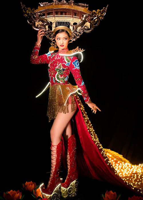 Á hậu Kiều Loan sẽ diện trang phục dân tộc lấy cảm hứng từ Chùa Cầu và đêm Hội An.