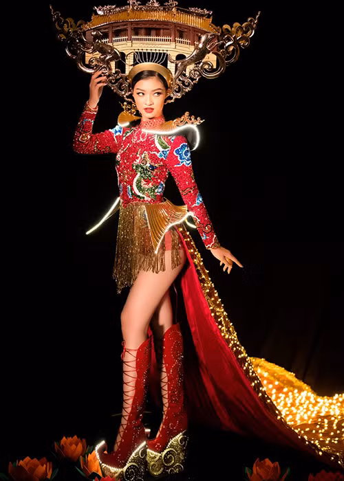 Á hậu Kiều Loan sẽ diện trang phục dân tộc lấy cảm hứng từ Chùa Cầu và đêm Hội An.