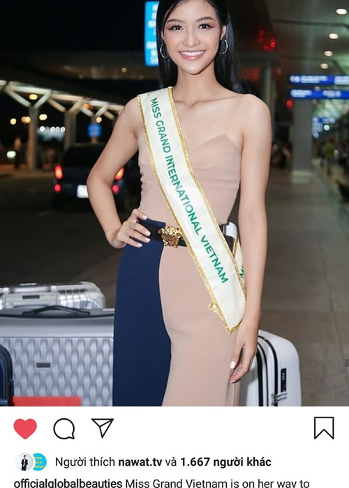 Khi Kiều Loan đáp chuyến bay đến Venezuela, ông Nawat cũng từng bấm nút thích cho bức ảnh của đại diện Việt Nam trong khi "phớt lờ" nhiều thí sinh khác.