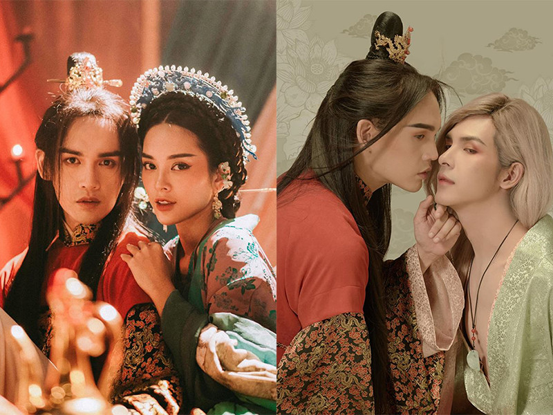 Quỳnh Lương đóng cặp với Denis Đặng và Trung Quân trong MV đam mỹ.