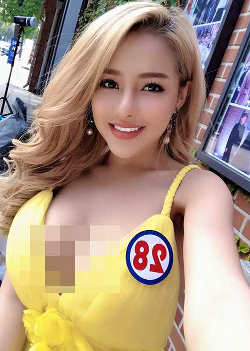 Sau những ngày liên tiếp vướng scandal, Ngân 98 thi hoa hậu khiến cư dân mạng tranh cãi. Ảnh: FBNV