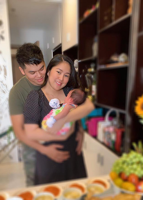 Trải qua một lần đò, có một cậu con trai, Lê Phương đã tái hôn với Trung Kiên cách đây 2 năm.