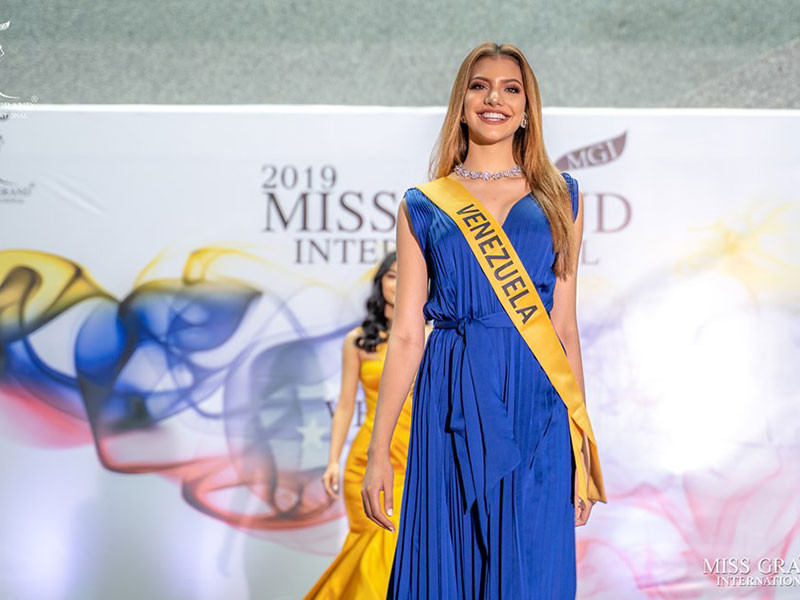 Tại cuộc thi, đại diện Venezuela luôn tự tin, năng động.
