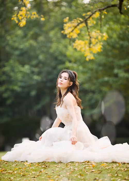 “Tieu Long Nu” dep nhat moi thoi dai khoe anh mac vay cuoi