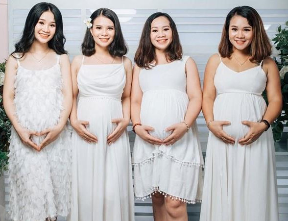 Võ Lượng (sinh năm 1991) là chủ nhân bộ ảnh 4 chị em cùng khoe bụng bầu và nhận được sự chú ý lớn của dân mạng. Hầu hết dành lời khen cho nhan sắc khi mang thai của 4 chị em và bày tỏ sự thích thú khi gia đình nữ chính chuẩn bị đón thêm nhiều thành viên nhí. Chia sẻ với Zing.vn, Võ Lượng cho biết: "Gia đình mình có 7 chị em gái, sinh từ năm 1982-1996. Tất cả đều đã lập gia đình, hiện sinh sống ở thành phố Vinh, Hà Nội và Nha Trang".