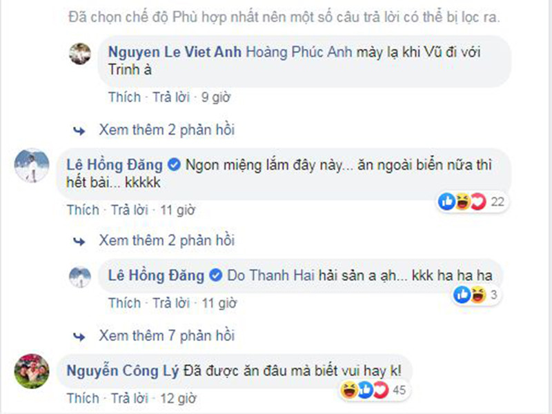 Đông đảo nghệ sĩ hùa vào trêu đùa Quỳnh Nga và Việt Anh "ăn tối ngon".