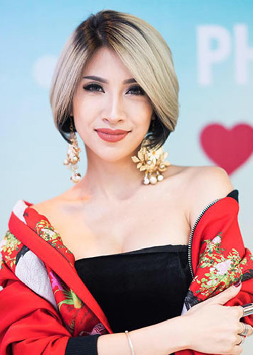 Pha Lê khẳng định cô không bao giờ dám coi thường người lớn tuổi, đặc biệt các bậc tiền bối trong nghề như nghệ sĩ Trung Dân. Ảnh: Vietnamnet