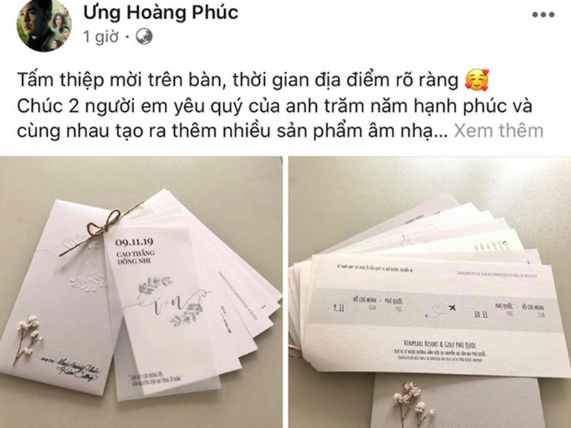 Đông đảo nghệ sĩ gửi lời chúc mừng Đông Nhi và Ông Cao Thắng về chung một nhà.
