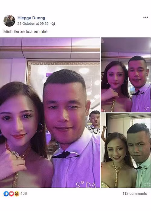 Mới đây, Hiệp Gà khoe ảnh bên một cô gái trẻ đồng thời úp mở "Mình lên xe hoa em nhé". Trước tin đồn sắp lấy vợ 4, nam diễn viên hài phủ nhận. Anh cho biết, cô gái là bạn của anh, cả hai không hề yêu đương. Hiện tại, Hiệp Gà độc thân. Sau tin đồn tình cảm của Hiệp Gà, nhiều người tò mò cuộc sống của Diệu Thúy.