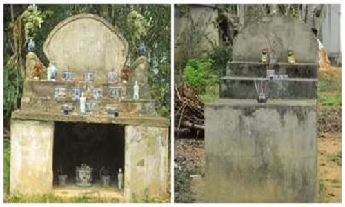 Hai trong số những ngôi đền trên núi.