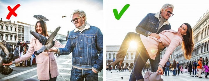 Italia: Tại quảng trường St. Mark (San Marco, Venice) từ năm 2008 chính phủ đã cấm nuôi chim bồ câu do chúng có thể phá hoại các di tích lịch sử và có thể mang theo nhiều bệnh tật. Trong một thị trấn gần Venice, bạn không được phép xây dựng cồn cát trên bãi biển vì người ta "không thể" đi dạo dọc theo bờ. Ở Eboli, những người yêu nhau bị cấm hôn nhau trong xe hơi. Trên đảo Capri, đi giày đế gỗ bị cấm.