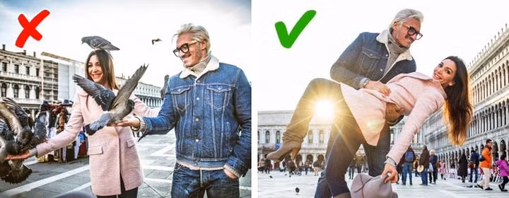 Italia: Tại quảng trường St. Mark (San Marco, Venice) từ năm 2008 chính phủ đã cấm nuôi chim bồ câu do chúng có thể phá hoại các di tích lịch sử và có thể mang theo nhiều bệnh tật. Trong một thị trấn gần Venice, bạn không được phép xây dựng cồn cát trên bãi biển vì người ta "không thể" đi dạo dọc theo bờ. Ở Eboli, những người yêu nhau bị cấm hôn nhau trong xe hơi. Trên đảo Capri, đi giày đế gỗ bị cấm.