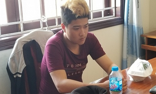 Huy tại cơ quan điều tra. (Ảnh: Công an cung cấp)