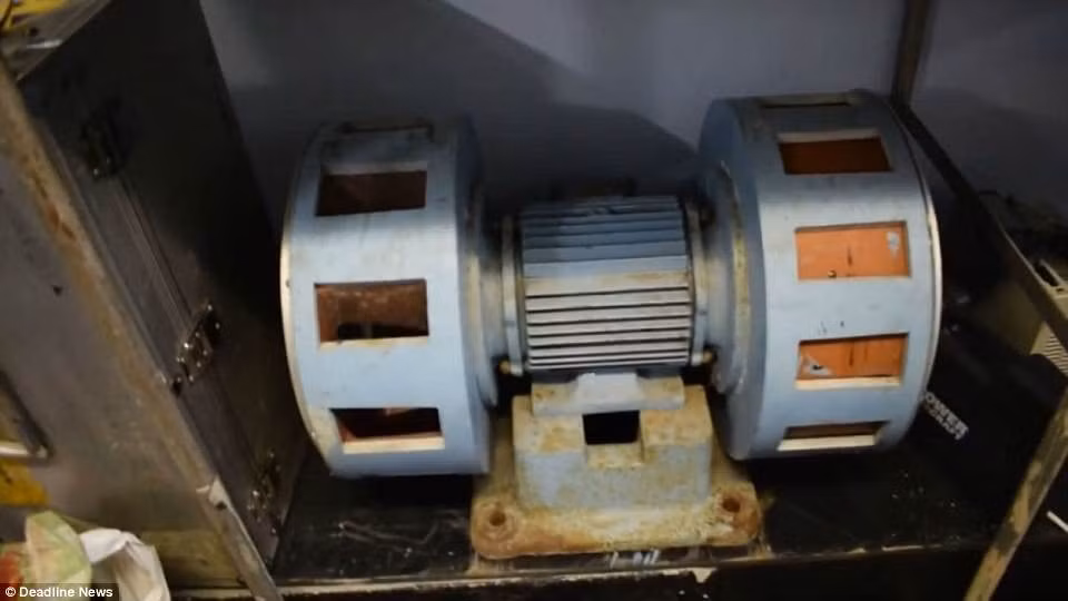 Nhiều máy móc trở nên cũ kỹ, hoen rỉ sau nhiều năm không sử dụng.