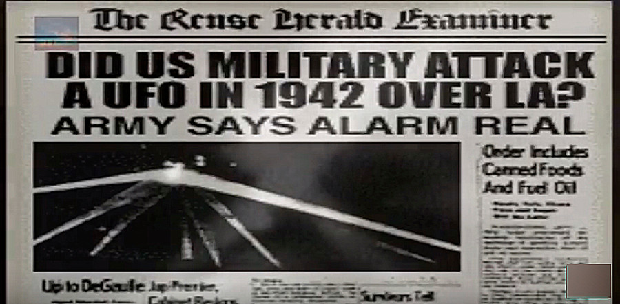 Một giả thuyết khác lại cho rằng vật thể bay không xác định (UFO) xuất hiện trên bầu trời Los Angeles ngày hôm đó.
