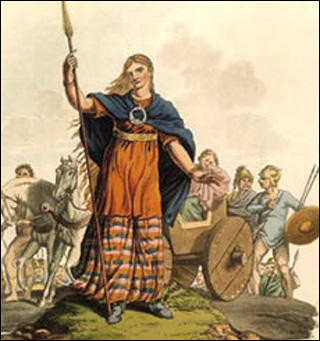 Boudica là nữ vương của bộ tộc Iceni, miền đông Anh trong thế kỷ thứ I trước Công nguyên. Sau khi chồng qua đời, Boudica đã tập hợp quân đội vùng lên chống lại sự kiểm soát của người La Mã.