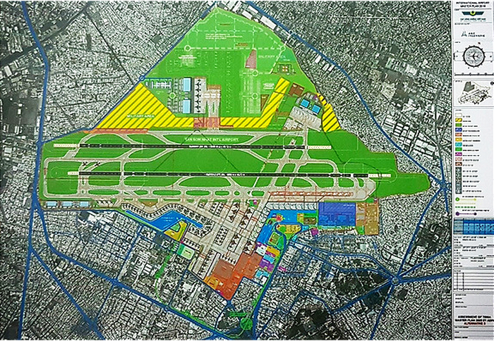 Phương án nâng cấp Tân Sơn Nhất được ADPI đề xuất - Ảnh: TUẤN PHÙNG (chụp lại)