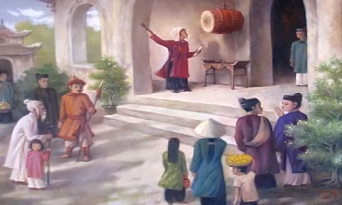 Trống đăng văn nơi Tam Pháp ty