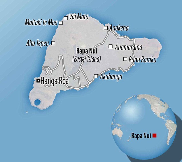 Khi ghé thăm đảo Phục Sinh, du khách dễ dàng bắt gặp hơn 800 bức tượng đá bí ẩn khổng lồ có tên Moai. Hàng trăm bức tượng Moai nằm rải rác trên đảo Phục Sinh. Mỗi bức tượng có chiều cao trung bình khoảng 4m.