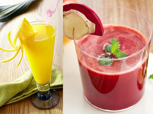 Nước trái cây, nước ép rau là một trong những ưu tiên hàng đầu trong các bữa ăn của người muốn giảm cân. Loại nước ép này rất giàu giá trị dinh dưỡng song lại chứa ít calo.