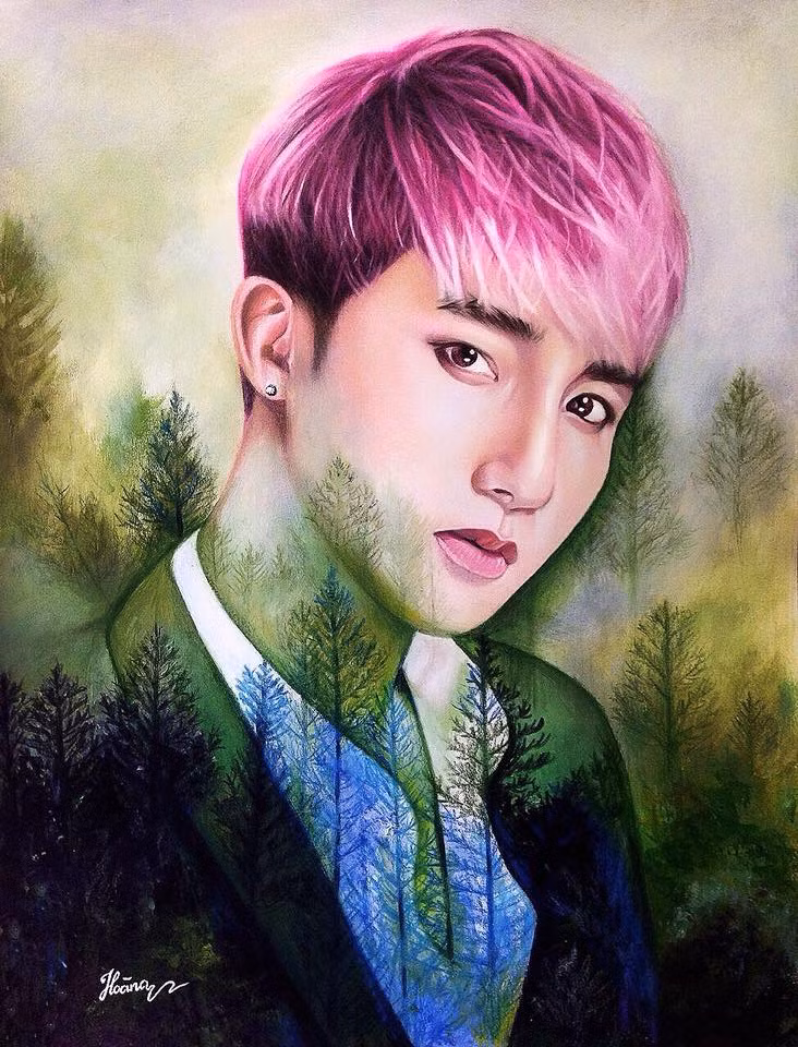 Dù luôn say mê với niềm đam mê hội họa nhưng 11 năm liền Đăng Hoàng đều đạt được danh hiệu học sinh giỏi, khiến gia đình rất tự hào và tin tưởng ủng hộ con trai theo đuổi ước mơ. Ảnh trong bài: Facebook nhân vật.