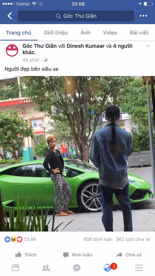 Chia sẻ bộ ảnh chụp cùng chàng trai trẻ lên trang cá nhân của mình, Tùng Sơn còn viết dòng mô tả: "Là con gái, thông minh, xinh đẹp không bằng may mắn" và đang "cảm thấy hạnh phúc". Dòng mô tả này ngay lập tức khiến nhiều bạn trẻ thầm hiểu rằng Tùng Sơn đang muốn ám chỉ anh chàng đi cùng chính là bạn trai của mình. Tò mò và muốn xác thực thông tin, nhiều dân mạng đã chủ động săm soi kỹ các bức ảnh mà Tùng Sơn khoe trên Facebook để nhận dạng và dò tìm danh tính, thông tin cá nhân về anh chàng người yêu tin đồn.