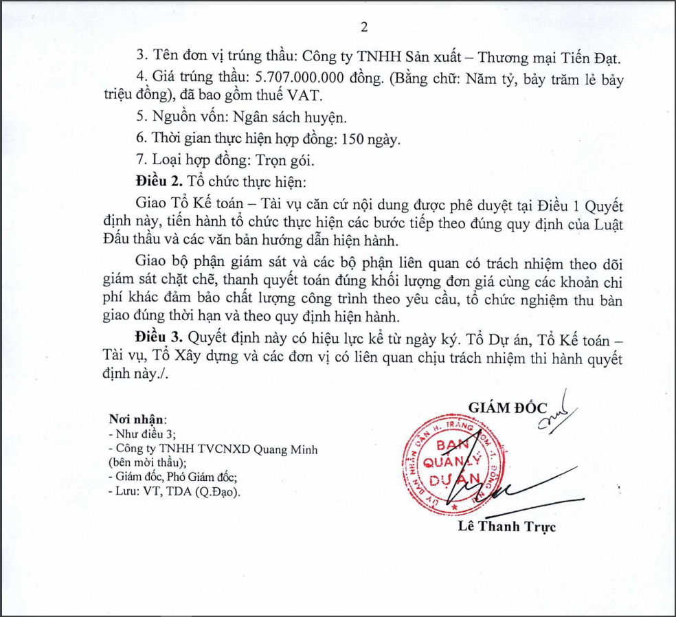 Dong Nai: Goi thau mua thiet bi truong Tan Binh da ve tay Tien Dat