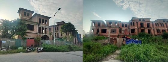 Việc các khu biệt thự, liền kề rơi vào tình cảnh hoang hóa, xuống cấp… gây lãng phí tài nguyên đất đai, nhếch nhác diện mạo đô thị.