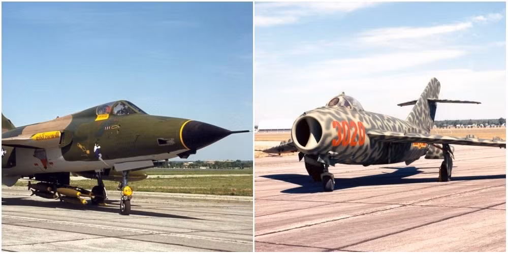 Tổn thất (F-105) của người Mỹ trên bầu trời Việt Nam thật khủng khiếp- theo số liệu chính thức, Mỹ đã mất tới 382 chiếc “Thunderchief” tại Việt Nam (theo một số nguồn khác, 395 chiếc) – chiếm gần một nửa số máy bay ném bom tiêm kích-ném bom loại này được chế tạo.Trong dố đó, có 17 chiếc bị tên lửa phòng không bắn hạ, 11 chiếc là nạn nhân của các máy bay tiêm kích MiG và số còn lại- hỏa lực của pháo phòng không. Về phần mình, “Thud” đã thực hiện khoảng 20.000 lần xuất kích tác chiến trên bầu trời Việt Nam; Theo số liệu của Không quân Mỹ, F-105 đã đượctính là giành được 27,5 chiến thắng trên không.