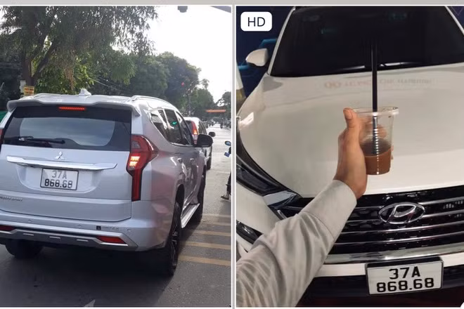  Hai ô tô mang biển số siêu đẹp giống nhau cùng xuất hiện ở Nghệ An: Ngày 11/6/2021, trên mạng xã hội xuất hiện hình ảnh 2 chiếc xe ô tô cùng mang một biển kiểm soát 37A-868.68. Công an tỉnh Nghệ An cho biết, sau khi xem hình ảnh, lực lượng chức năng xác định cả 2 xe đều... mang biển số giả. Cụ thể, biển số của chiếc xe hãng Mitsubishi đã được dán thêm băng dính đen ở một vài con số để tạo nét thành 868.68; Còn biển số trên chiếc xe Hyundai là biển giả. Với hành vi mang biển số giả, chủ xe sẽ bị xử phạt hành chính với mức phạt từ 4-6 triệu đồng. 