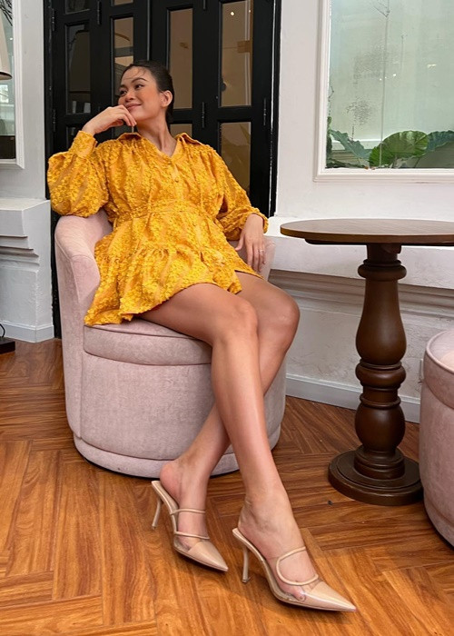 Theo Mâu Thủy, cô không bị nghén hay đau lưng trong quá trình mang thai nhờ thường xuyên tập gym và yoga.