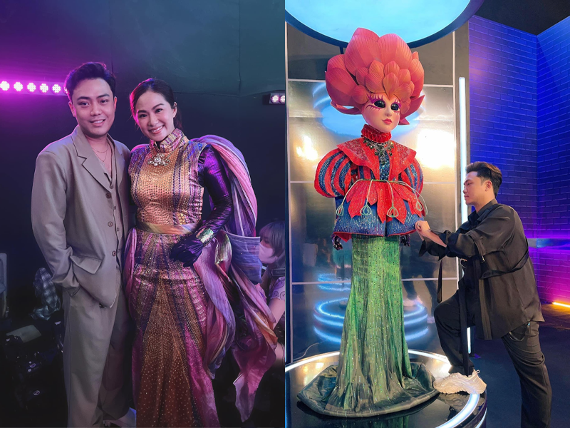 Anh còn là người đứng đằng sau những bộ phục trang đặc biệt ở The masked singer Vietnam – Ca sĩ mặt nạ. Ảnh: Đẹp