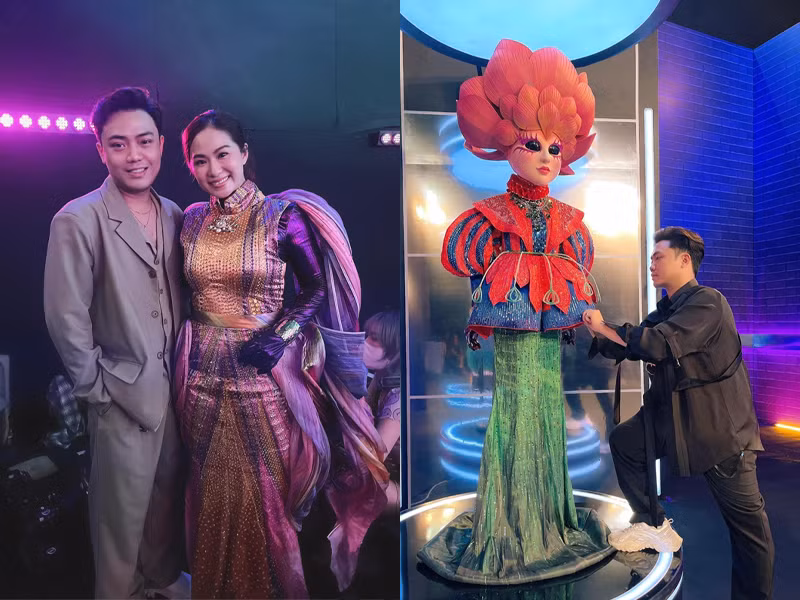 Anh còn là người đứng đằng sau những bộ phục trang đặc biệt ở The masked singer Vietnam – Ca sĩ mặt nạ. Ảnh: Đẹp