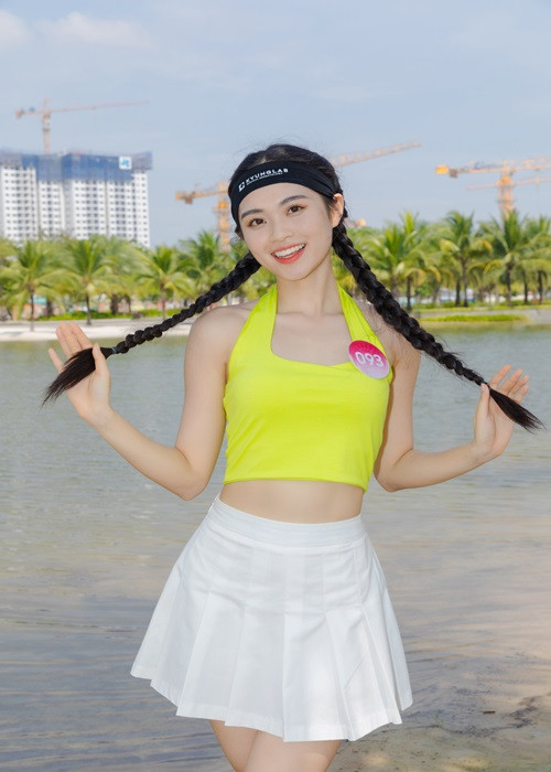 Top 3 Người đẹp thể thao gồm Nguyễn Phương Anh (trong ảnh), Nguyễn Lê Ngọc Hằng và Huỳnh Thị Thanh Thủy.