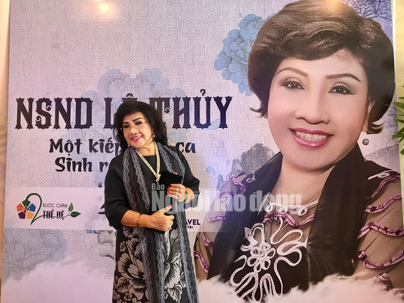 Nữ nghệ sĩ từng đoạt Huy chương Vàng giải Thanh Tâm - giải thưởng danh giá nhất ở lĩnh vực cải lương trong thập niên 1950-1960 vào năm 16 tuổi. Năm 2012, bà được trao danh hiệu NSND. Ảnh: Người lao động