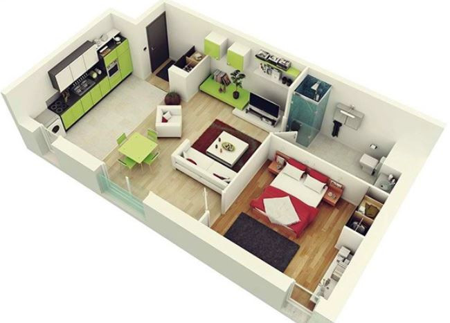 3. Căn hộ này rất trẻ trung với điểm nhấn từ các đồ dùng, nội thất màu sắc. Dù khuôn nhà không rộng nhưng nhờ cách bố trí khu vực sàn hợp lý nên căn phòng rất tiện nghi và hiện đại. Tại đây chất liệu và màu sắc sàn cũng được thay đổi để phù hợp với từng không gian cũng như tạo ra sự phân chia rõ ràng ở từng khu vực.Ảnh: Jermey Gamelin