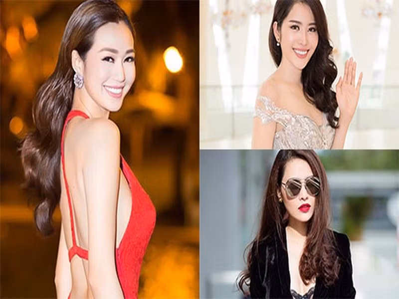 Cách đây ít năm, khi hẹn hò Nhã Phương, Trường Giang vướng tin đồn tình ái với diễn viên Khánh My, ca sĩ Quế Vân và Hoa khôi Nam Em. Ảnh: FBNV