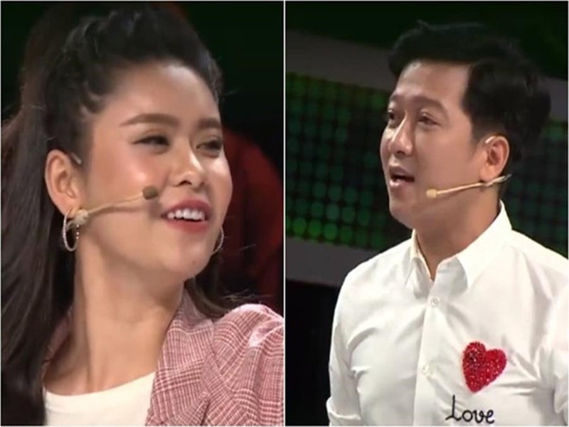 Trường Giang bị chỉ trích kém duyên khi bất ngờ hỏi Văn Mai Hương về chuyện tình tan vỡ với ca sĩ Lê Hiếu, hỏi Trương Quỳnh Anh rằng ai là người hát bài Một vòng trái đất, liên tục nhấn mạnh Khổng Tú Quỳnh độc thân giữa nghi vấn cô và Ngô Kiến Huy chia tay. Ảnh: Zing