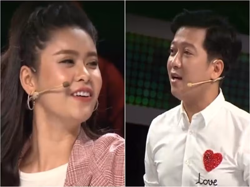 Trường Giang bị chỉ trích kém duyên khi bất ngờ hỏi Văn Mai Hương về chuyện tình tan vỡ với ca sĩ Lê Hiếu, hỏi Trương Quỳnh Anh rằng ai là người hát bài Một vòng trái đất, liên tục nhấn mạnh Khổng Tú Quỳnh độc thân giữa nghi vấn cô và Ngô Kiến Huy chia tay. Ảnh: Zing