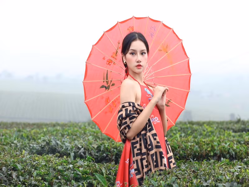 Tháng 11/2022, chân dài gốc Hải Phòng chính thức trở thành đại diện Việt Nam ở Hoa hậu Du lịch Thế giới 2022. Ảnh: FBNV