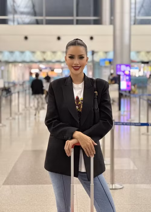  Hoa hậu Ngọc Châu vừa đến Mỹ tham gia cuộc thi Miss Universe 2022 - Hoa hậu Hoàn vũ Thế giới 2022. Các hoạt động của cuộc thi bắt đầu được tổ chức vào tháng 1/2023. Ảnh: FBNV