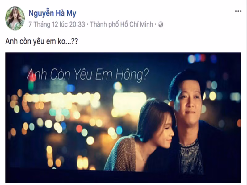 Năm 2017, bức ảnh Sam đang tựa đầu lên vai Trường Giang với chú thích “Anh còn yêu em không?” khiến fan Nhã Phương hoang mang. Tuy nhiên, đây là chỉ ảnh hậu trường trong bộ phim mà cả hai đóng chung, hoàn toàn không có chuyện Trường Giang hẹn hò với Sam như nhiều người đồn đoán. Ảnh: Yan