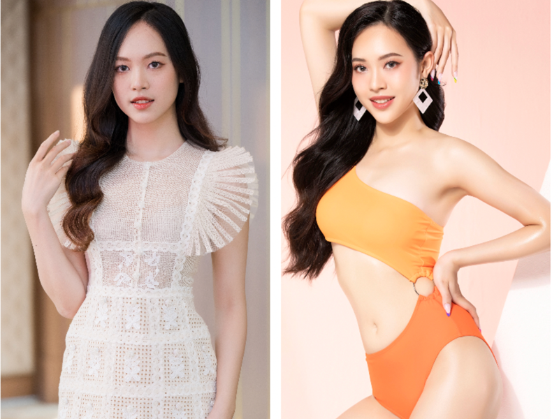 Trịnh Thùy Linh sinh năm 2002, đến từ Thanh Hóa, hiện là sinh viên Đại học Kinh tế Quốc dân. Người đẹp cao 1m72, có số đo ba vòng 87-58-95 cm. Thùy Linh lọt top 3 Best in swimsuit. Nhiều khả năng cô gái này sẽ tiến sâu trong chung kết.