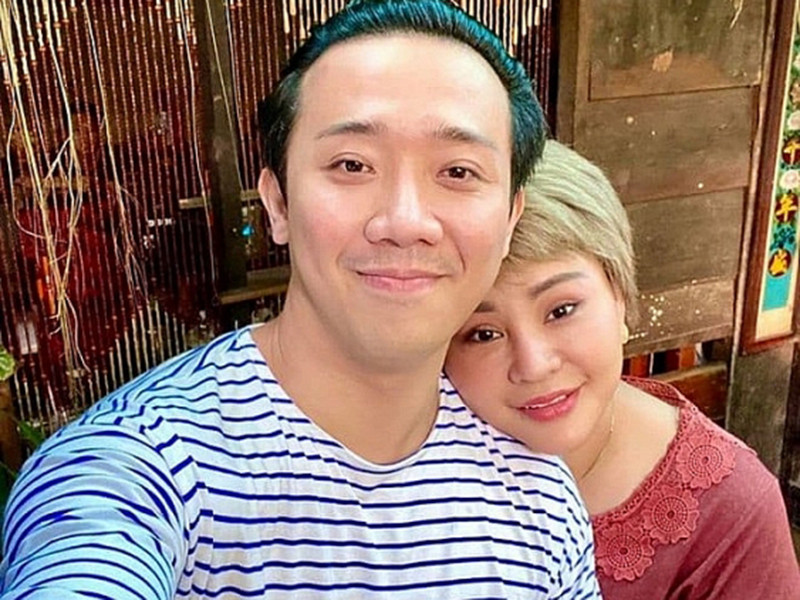 Lê Giang cảm thấy may mắn vì luôn có Trấn Thành bên cạnh khi khó khăn. Nam danh hài động viên đàn chị giữa lùm xùm chuyện đời tư, phẫu thuật thẩm mỹ. Ảnh: Thế giới điện ảnh