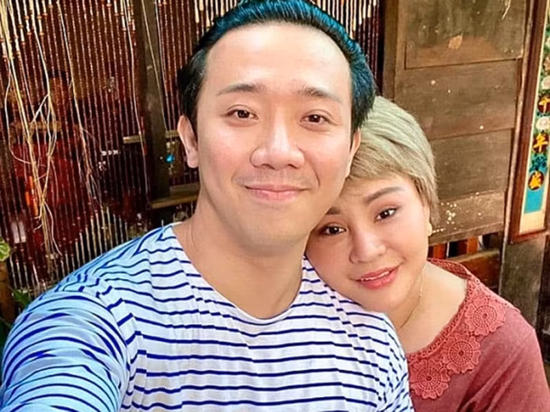 Lê Giang cảm thấy may mắn vì luôn có Trấn Thành bên cạnh khi khó khăn. Nam danh hài động viên đàn chị giữa lùm xùm chuyện đời tư, phẫu thuật thẩm mỹ. Ảnh: Thế giới điện ảnh